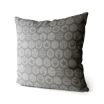 Poduszka dekoracyjna JESS Białe bombki 45x45 cm