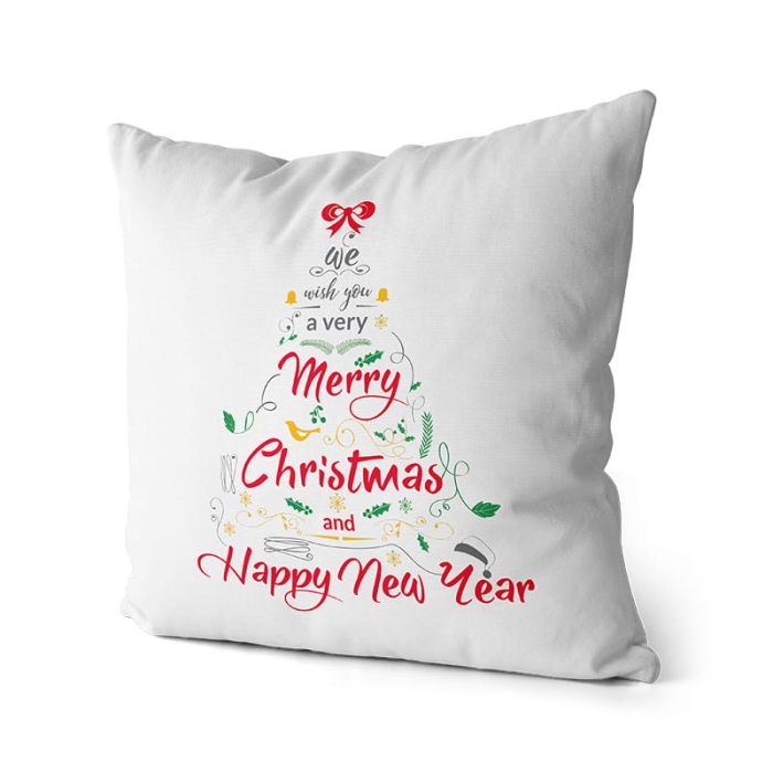 Poszewka Św. Premium 45x45cm CHOINKA Merry