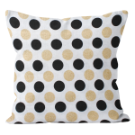 Poduszka Cleo Brilliant Kropki Czarno Złote 40x40