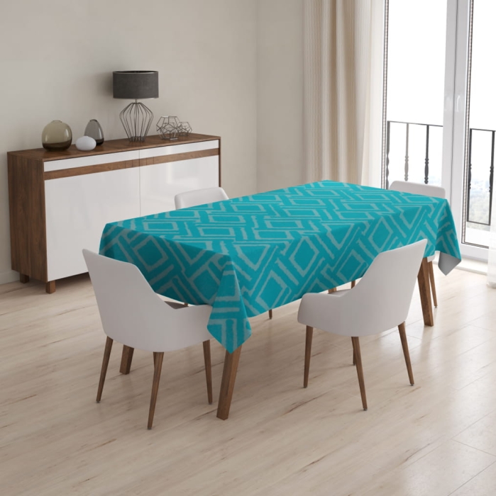 Obrus dekoracyjny JANE Premium turkus 135x250 cm