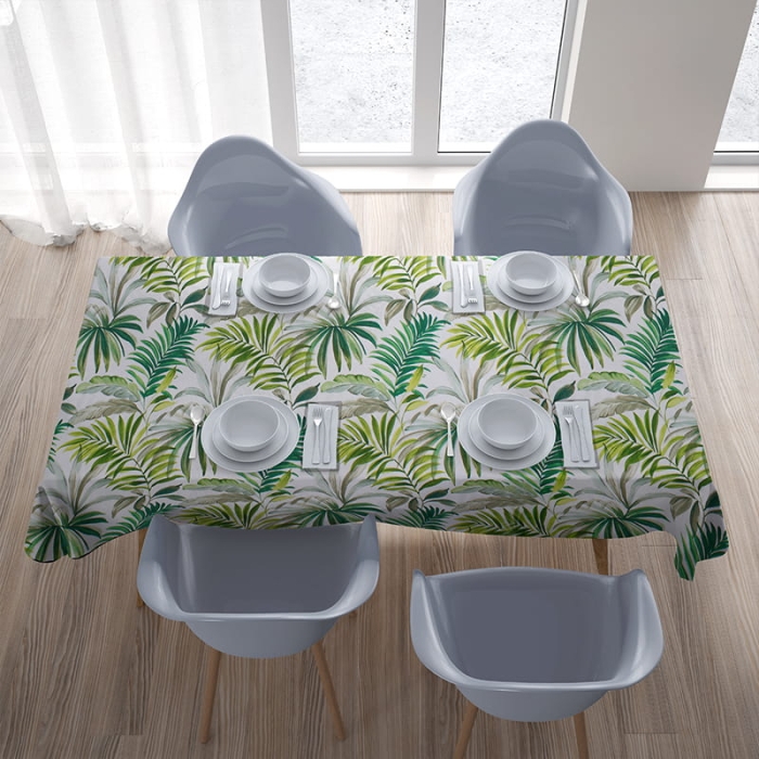 Obrus Fenix Liście Zielony 135x250