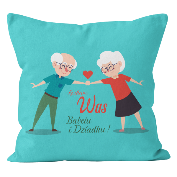 Poszewka JESS Babcia Dziadek 43x43 cm @1