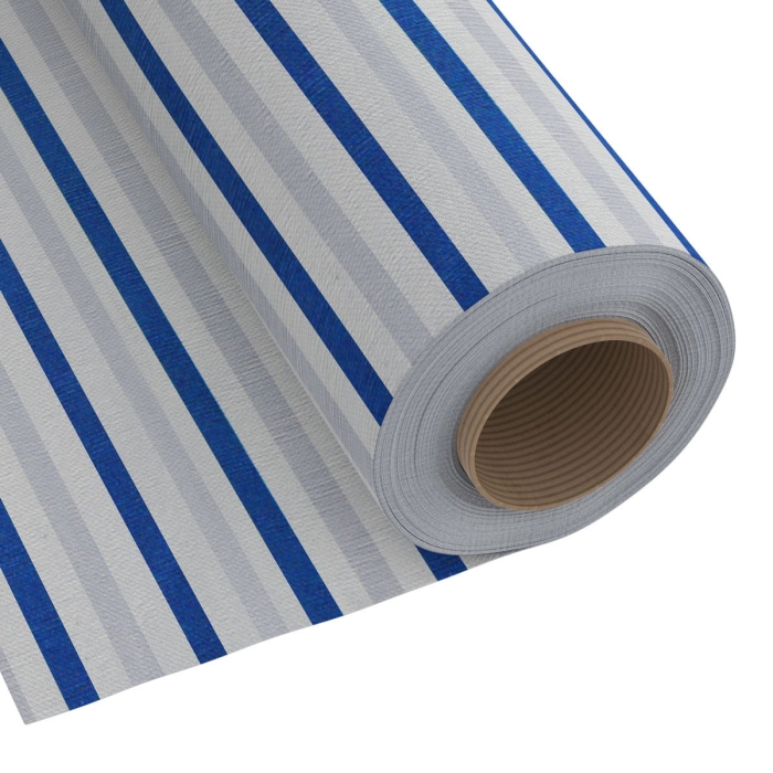 Tkanina Dekoracyjna Happy Duże Pasy 280 cm Granat