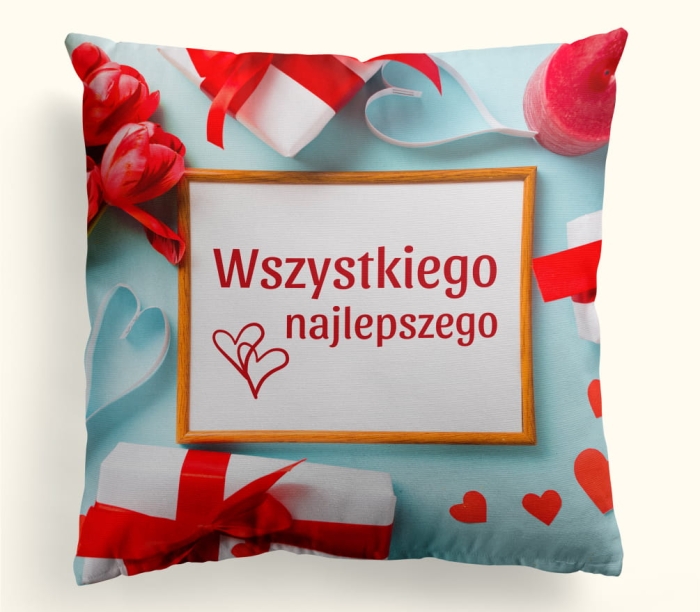 Poduszka Wszystkiego Najlepszego 45x45 cm