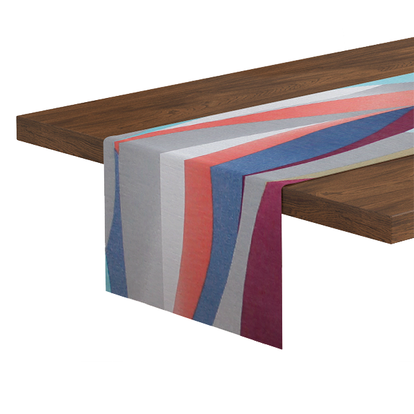 Bieżnik dekoracyjny Fala Turkus 40x90