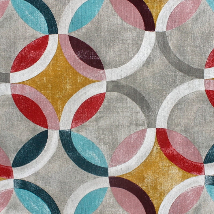 Tkanina Dekoracyjna Rings Multicolor 280 cm