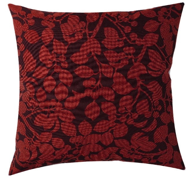 Poszewka Folium Kwiaty 45x45 Bordo