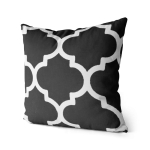 Poduszka mikroflanela Novia 40x40 Czarny+Biały