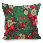 Poszewka Świąteczna stroik na zielonym 40x40