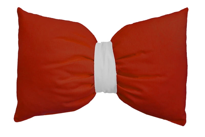 Poduszka kokardka ARCO Loneta 301 30x50 czerwony