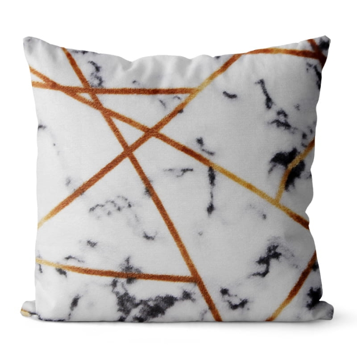 Poduszka Prado Marble mikroflanela 40x40 cm Marmur