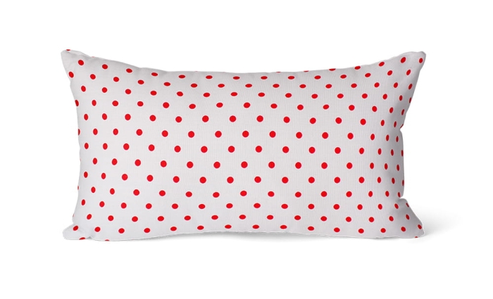 Poszewka Jess Happy Kropki 30x50 - czerwony