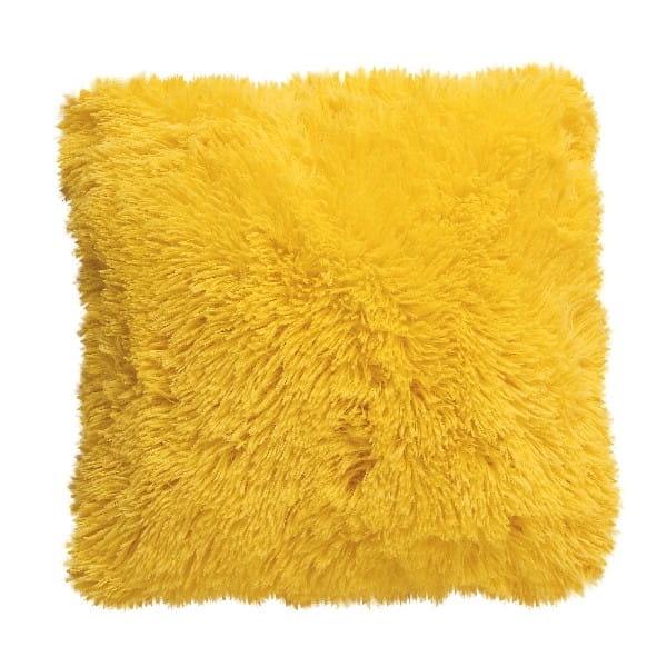 Poduszka Futrzak 1 strona 40x40 Żółty
