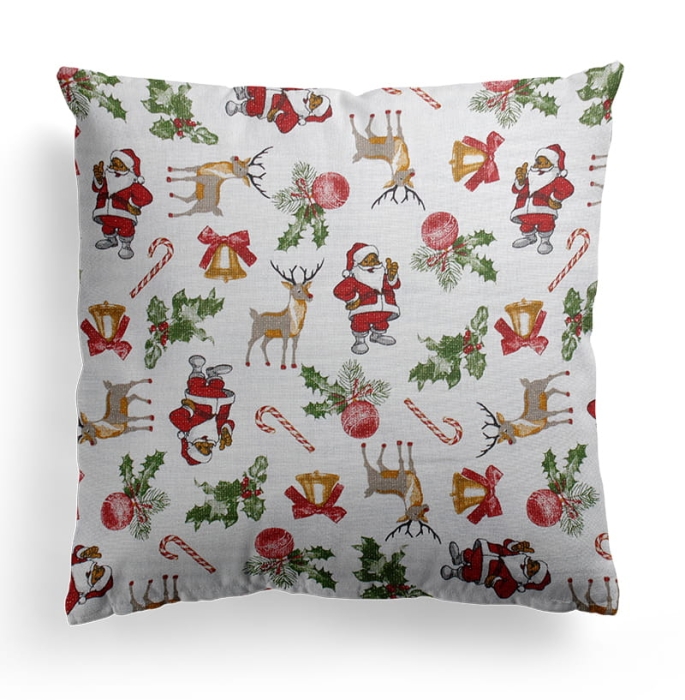 Poszewka Christmas BROKAT 40x40 Santa Złoto