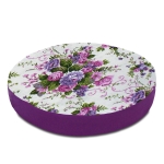 Poduszka na krzesło SISI okrągła Blumen Fiolet
