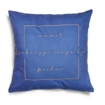 Poduszka POZYTYWNA HELSINKI VELVET 40x40 Niebieski