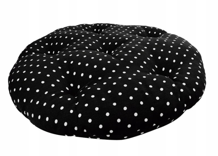 Poduszka na bocianie gniazdo 65cm HAPPY czarny kro