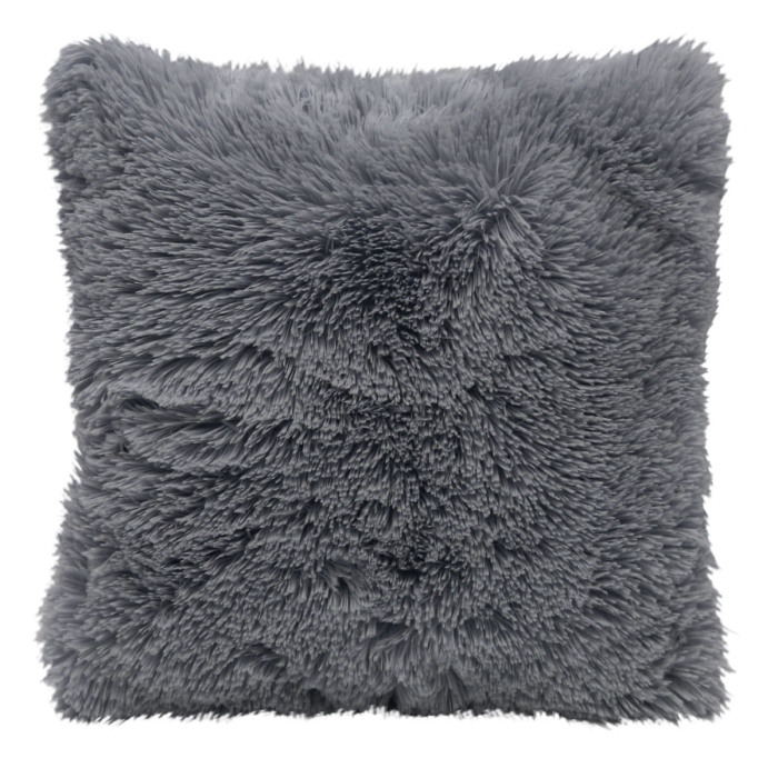 Poduszka Futrzak 1 strona 40x40 Plum Kitten grafit