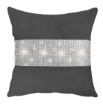 Poduszka CLARE GRAFIT cyrkonia 11 cm 40x40  cm