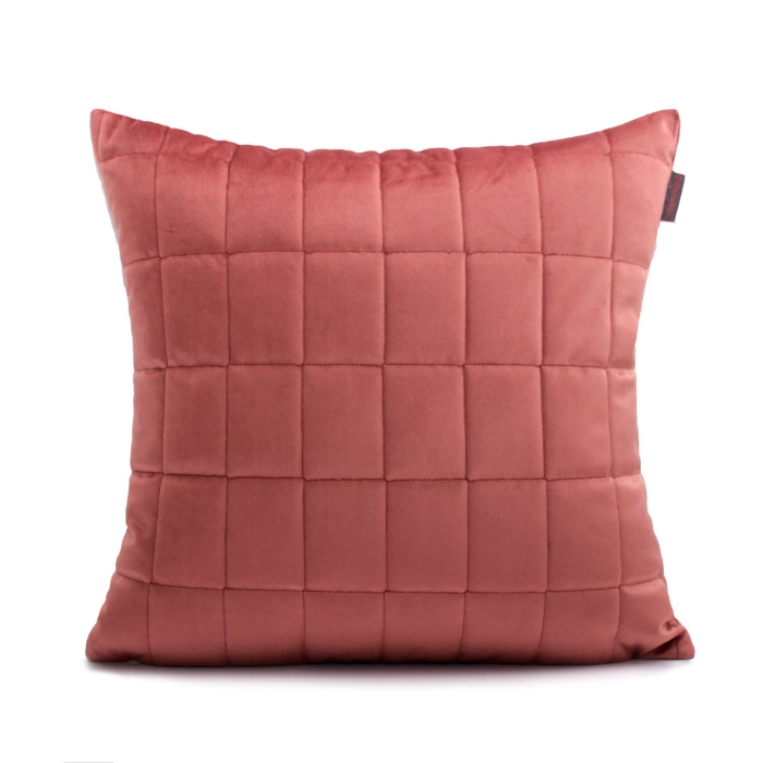 Poszewka Pikowana NAIROBI VELVET 40x40 Róż