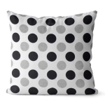 Poszewka Brilliant Kropki Czar-srebr. 40x40