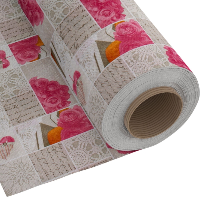 Tkanina Dekoracyjna Roses Patchwork - 280cm Róż