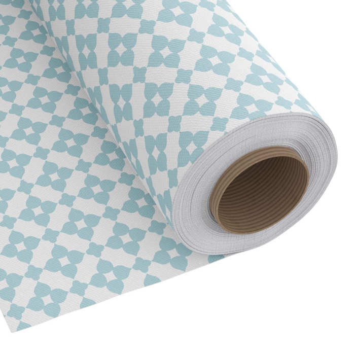 Tkanina Dekoracyjna Pastels Geometric 280 cm Niebi