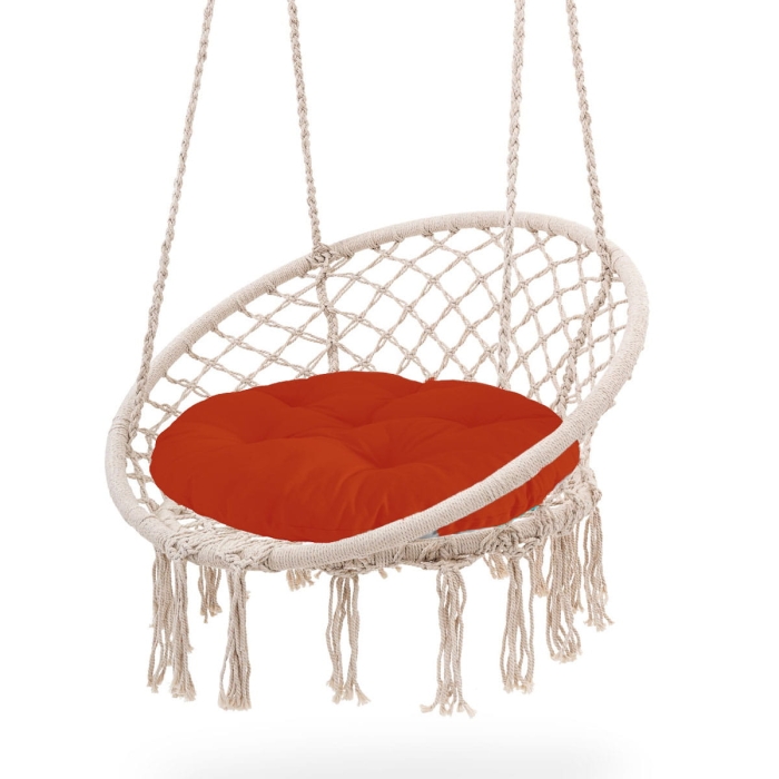 Poduszka na bocianie gniazdo śr 65cm HAPPY czerwon