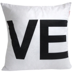 Poszewka Amour LOVE 40x40 "VE" kolor biały