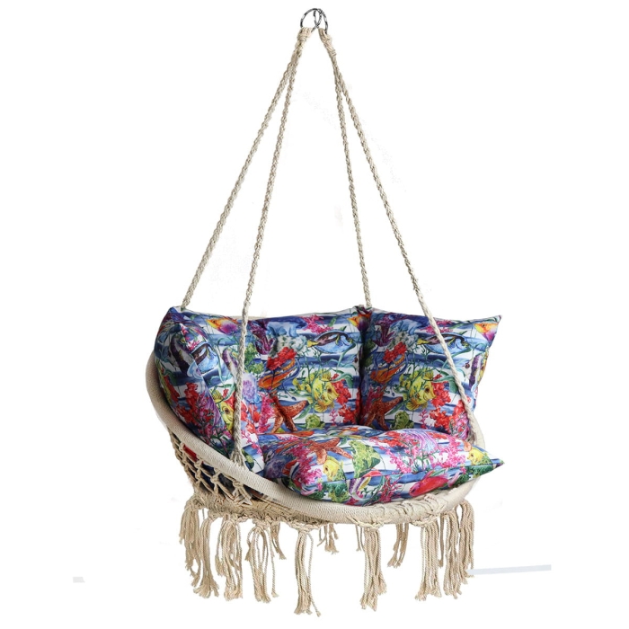 Poduszka LUNA 4-częściowa bocianie gniazdo RYBKI