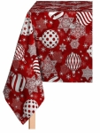 Obrus dekoracyjny NOEL BALL 135x200 cm Czerwony