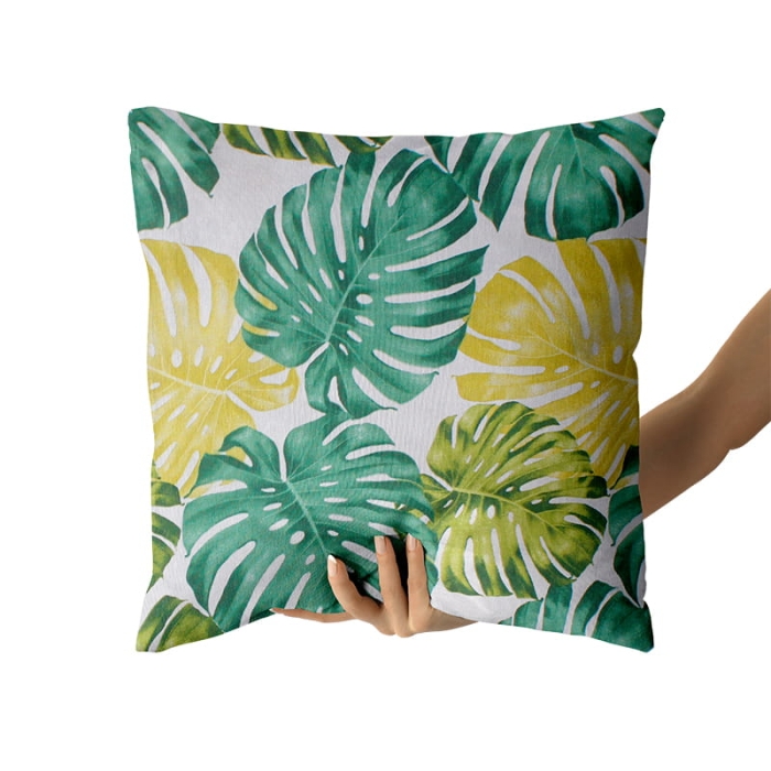 Poduszka JESS z wkładem Capri Green 45x45cm.