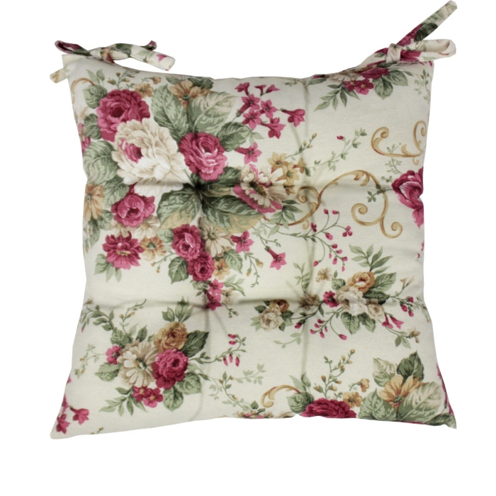 Poduszka Silla 40x40 cm 4 PIK. Blumen Bordo