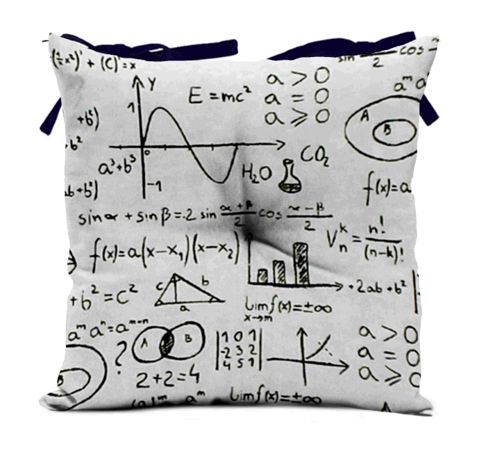 Poduszka Silla 45x45 cm Tablica Czarny