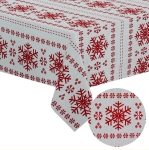 Obrus świąteczny SCANDI Białe Święta 140X200 biały