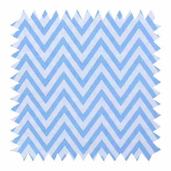 Tkanina Dekoracyjna Zygzag - 280cm Niebieski