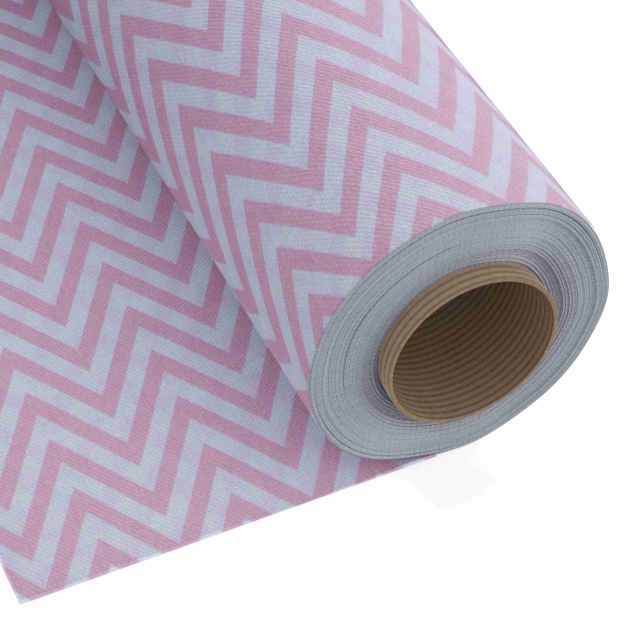 Tkanina Dekoracyjna Zygzag - 280cm Róż