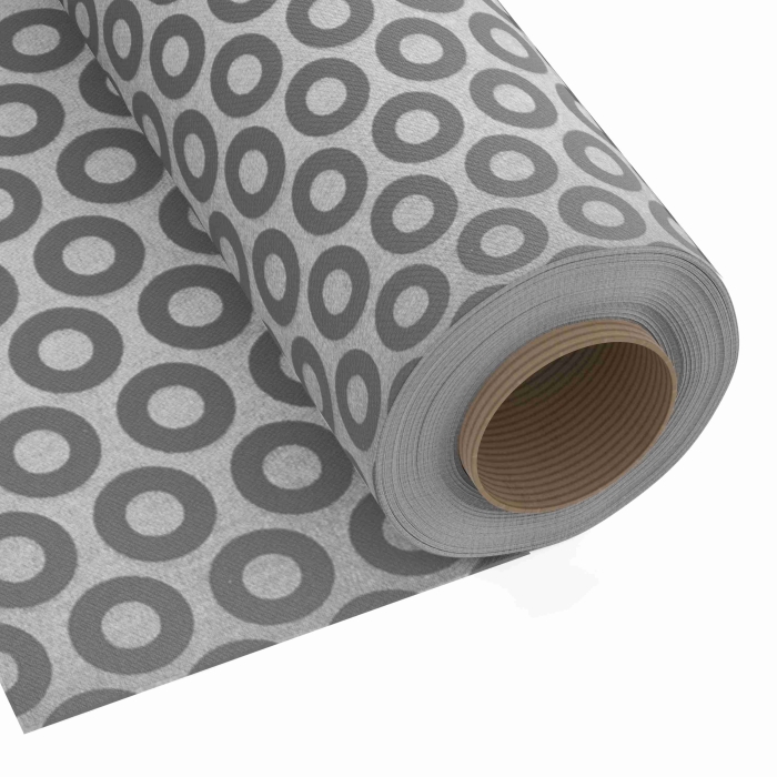 Tkanina Dekoracyjna Foco Flock  - 280 cm Szary