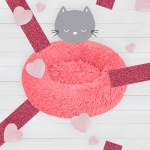 Pluszowe Legowisko CANIS Chmurka śr.60 cm Róż