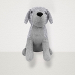 Stoper do drzwi tekstylny CALM DOG Pies szary