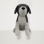 Stoper do drzwi tekstylny CALM DOG Pies Grafit