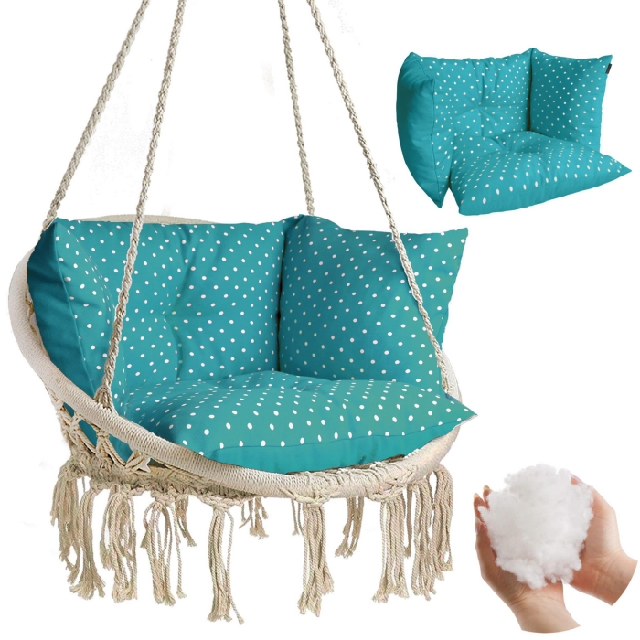 Poduszka LUNA 4-częściowa HAPPY TURKUS