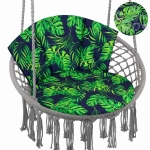 Poduszka LUNA BIZU 60x100 cm Monstera Granat