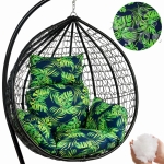 Poduszka PRIMA Kokon 5-częsciowa Monstera Granat