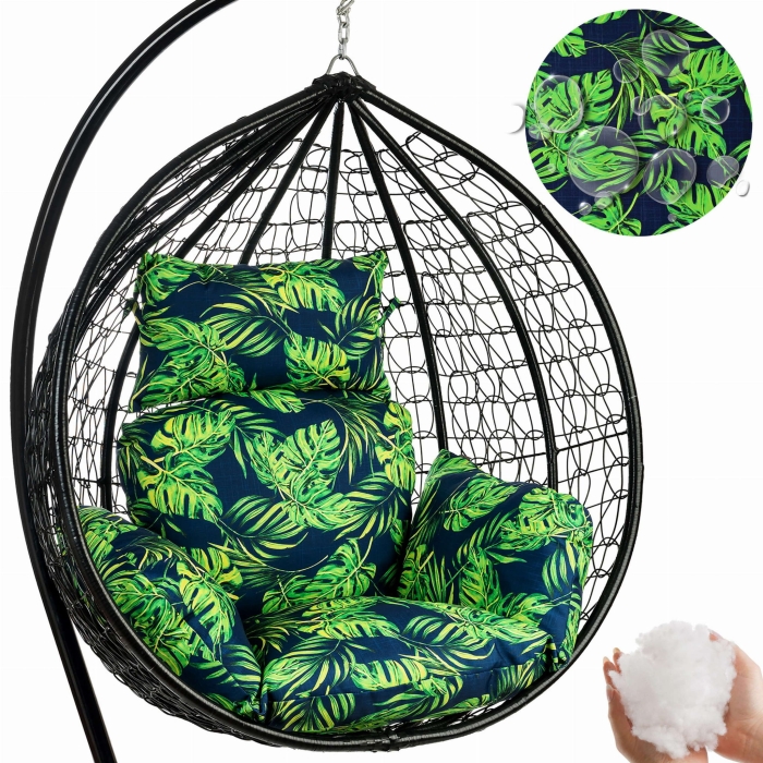 Poduszka PRIMA Kokon 5-częsciowa Monstera Granat