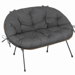 Sofa + poduszka ACAPULCO Natural Oxford Grafit