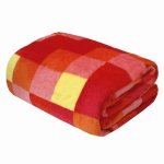 Koc Lorgia Kratka flanela 130X160 - Czerwony