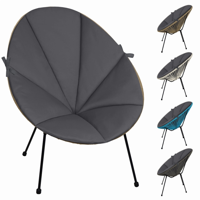 Poduszka na fotel ACAPULCO BIZU 91x72 Grafit