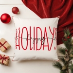 Poszewka Cozy Happy Holidays 40x40 cm Biały