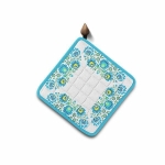 Podkładka Kuchenna - Folk 20x20 Łowicki Niebieski